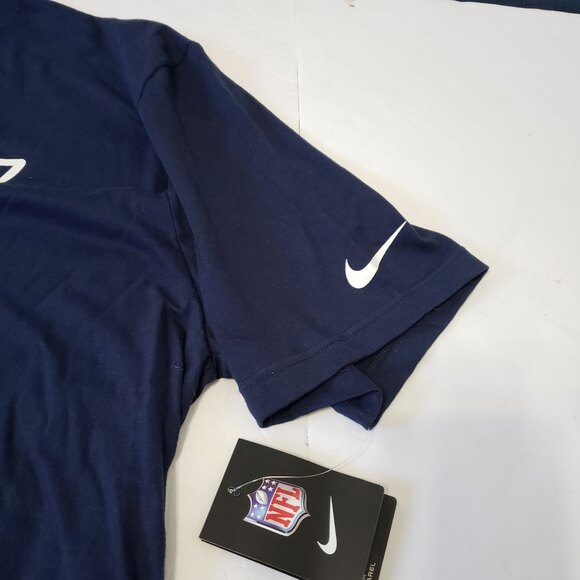 Nike NFL New England Patriots 2XL Navy Tagless Short-sleeve 100% cotton t-shirt - Picture 3 of 8